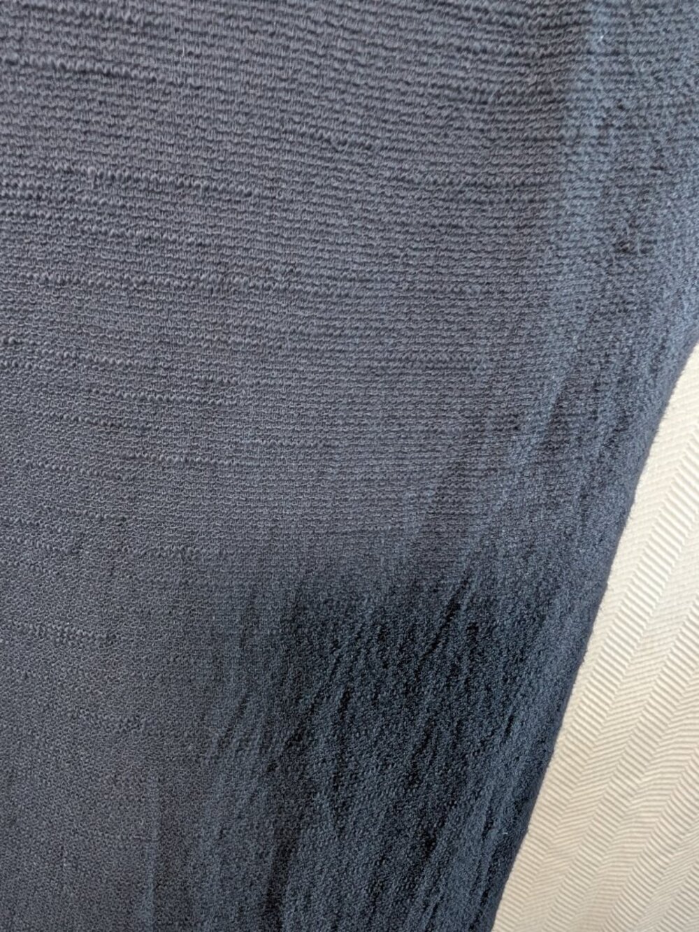 Francesca Bettini 100% Linen V‑Neck Tiered Midi Dress Dark Navy Size Small Boho - Picture 8 of 12